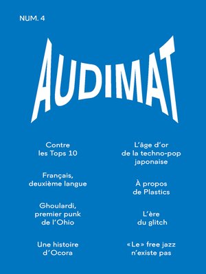 cover image of Audimat--Revue n°4